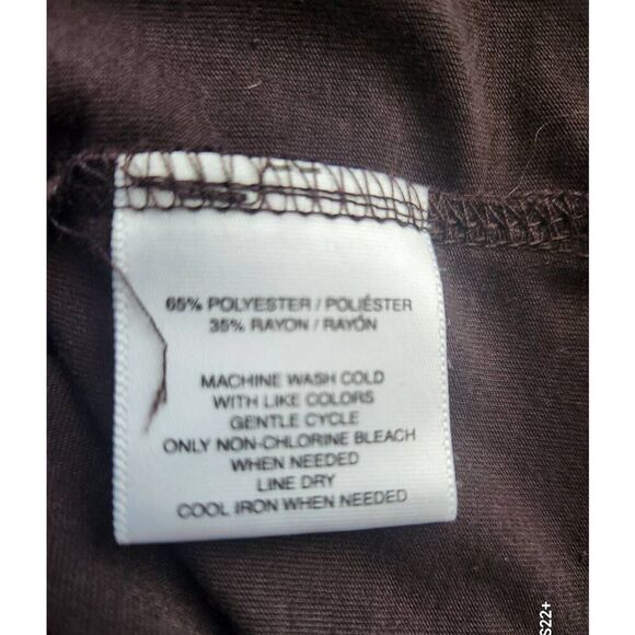 T85 Sag Harbor brown mock turtleneck, long-sleeved - Picture 4 of 5